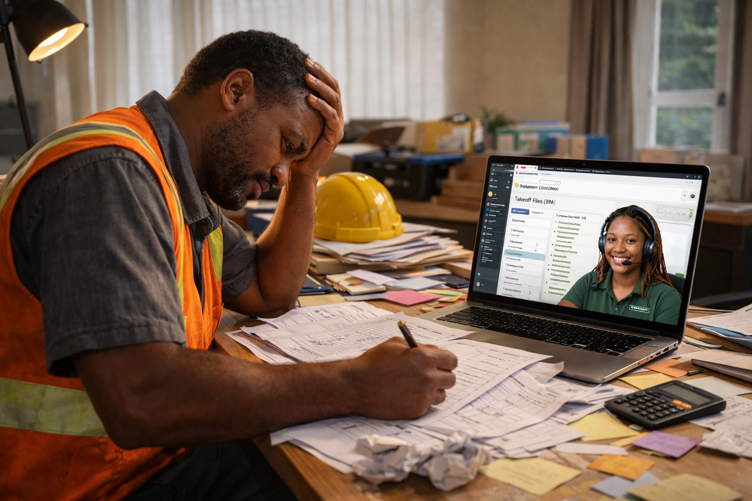 SupportCrewe estimator digitizes contractor’s paper takeoffs for accurate bids