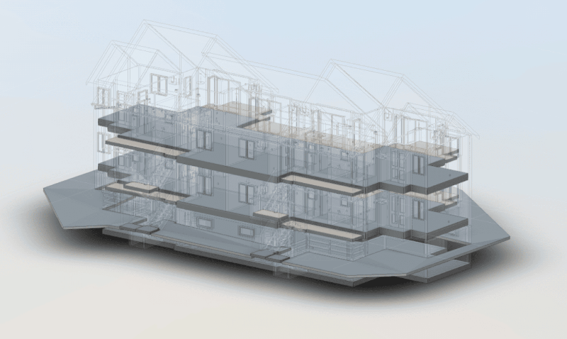 3D house model gif