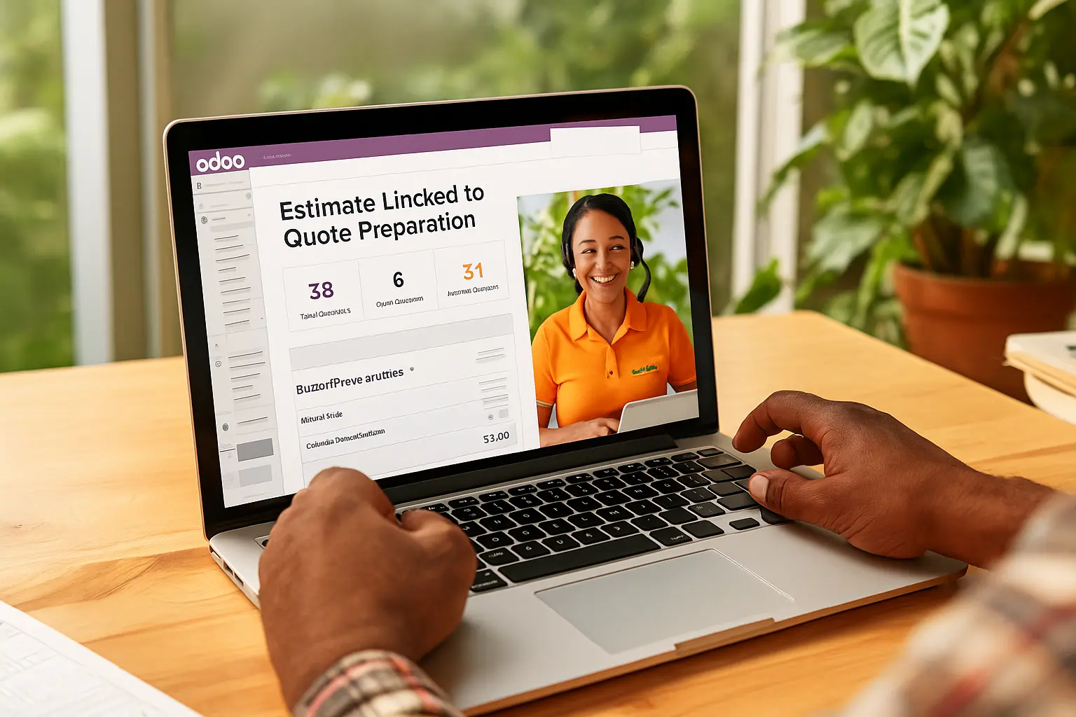 Contractor viewing integrated proposal generated from SupportCrewe estimation data