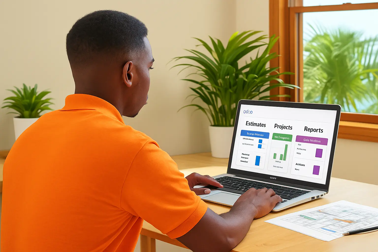 Coordinator reviewing cost integration from Takeoff & Estimation to Project Management