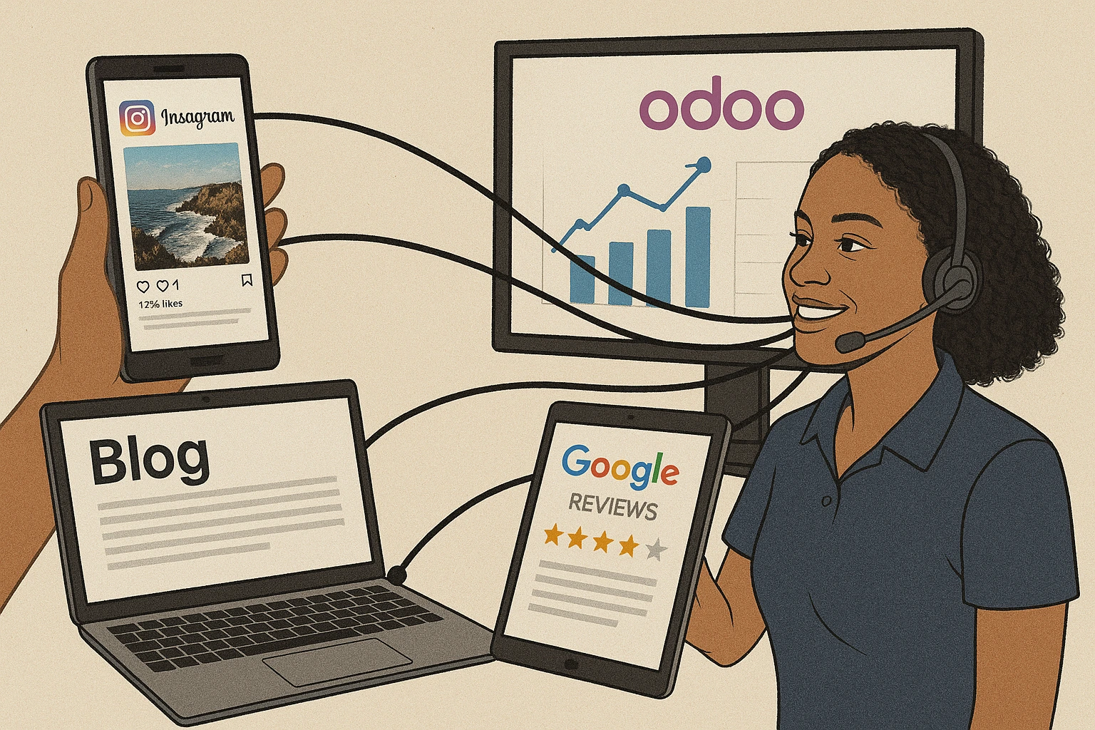 SupportCrewe coordinating multi-platform marketing for contractors.